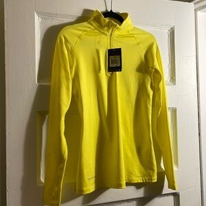 NEW with tags. Nike yellow small fitted pro combat dri-fit therma-fit. Prefect.